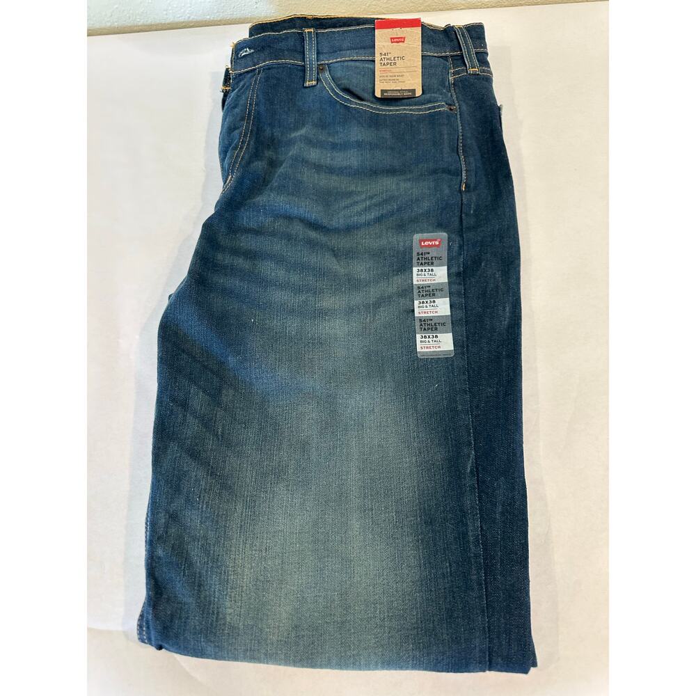 New, Mens Big & Tall 541 Athletic Taper Levi Blue Jeans
